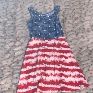 SO Blue and White Sleeveless Sundress